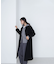 フォルムノーカラーロングコート　24AW