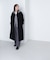 フォルムノーカラーロングコート　24AW