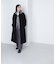 フォルムノーカラーロングコート　24AW