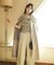 フォルムノーカラーロングコート　24AW