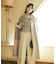 フォルムノーカラーロングコート　24AW
