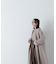 フォルムノーカラーロングコート　24AW