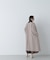 フォルムノーカラーロングコート　24AW