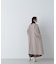 フォルムノーカラーロングコート　24AW