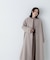 フォルムノーカラーロングコート　24AW