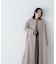 フォルムノーカラーロングコート　24AW