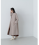 フォルムノーカラーロングコート　24AW