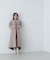 フォルムノーカラーロングコート　24AW