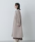 フォルムノーカラーロングコート　24AW