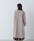 フォルムノーカラーロングコート　24AW