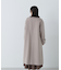 フォルムノーカラーロングコート　24AW