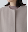 フォルムノーカラーロングコート　24AW