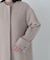 フォルムノーカラーロングコート　24AW