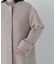 フォルムノーカラーロングコート　24AW