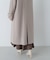 フォルムノーカラーロングコート　24AW