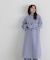 フォルムノーカラーロングコート　24AW
