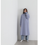フォルムノーカラーロングコート　24AW