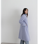 フォルムノーカラーロングコート　24AW