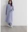フォルムノーカラーロングコート　24AW