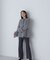 フェイクファースリーブペプラムコート　24AW