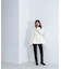 フェイクファースリーブペプラムコート　24AW