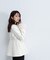フェイクファースリーブペプラムコート　24AW