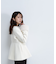 フェイクファースリーブペプラムコート　24AW