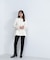 フェイクファースリーブペプラムコート　24AW