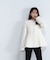フェイクファースリーブペプラムコート　24AW