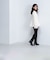 フェイクファースリーブペプラムコート　24AW