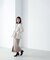 フェイクファースリーブペプラムコート　24AW