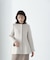 フェイクファースリーブペプラムコート　24AW