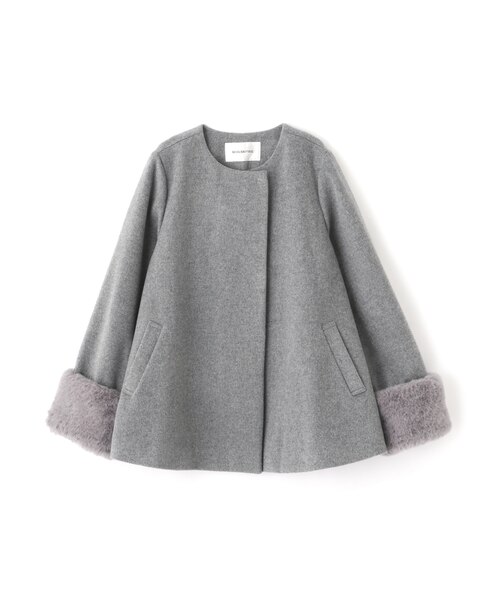 フェイクファースリーブハーフコート 24AW｜ナチュラルビューティー