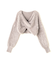 シャギークロップドツイストニット　24AW