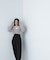 シャギークロップドツイストニット　24AW