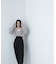 シャギークロップドツイストニット　24AW