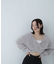 シャギークロップドツイストニット　24AW