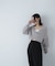 シャギークロップドツイストニット　24AW