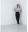 シャギークロップドツイストニット　24AW