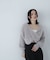 シャギークロップドツイストニット　24AW