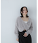 シャギークロップドツイストニット　24AW