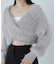 シャギークロップドツイストニット　24AW