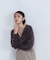 シャギークロップドツイストニット　24AW