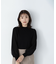プリーツチュールスリーブニット　24AW