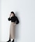 プリーツチュールスリーブニット　24AW