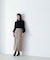 プリーツチュールスリーブニット　24AW