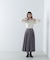 プリーツチュールスリーブニット　24AW