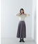 プリーツチュールスリーブニット　24AW