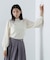 プリーツチュールスリーブニット　24AW