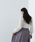 プリーツチュールスリーブニット　24AW